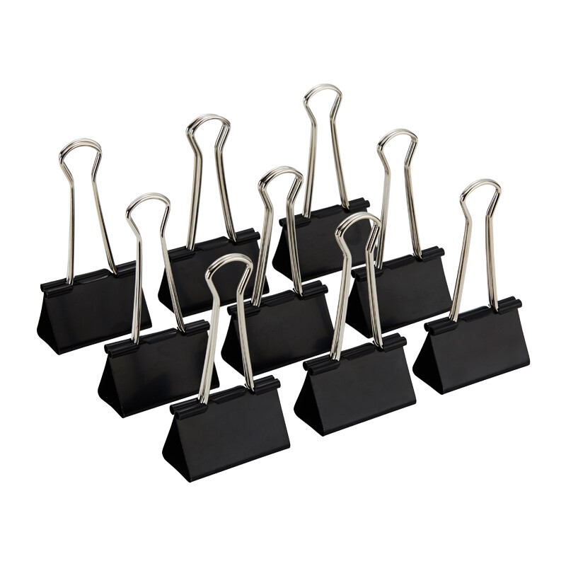 晨光长尾夹Eplus41mm(盒装)黑色ABS92727 2#（1盒（12个））