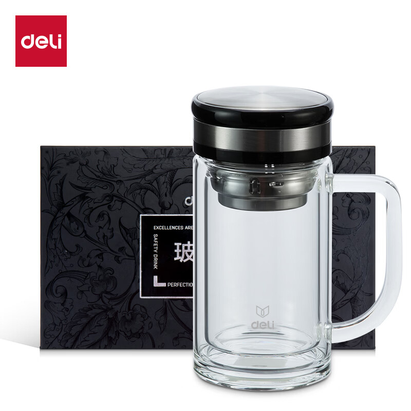 (625)得力8989玻璃杯(透明)(只)320ml