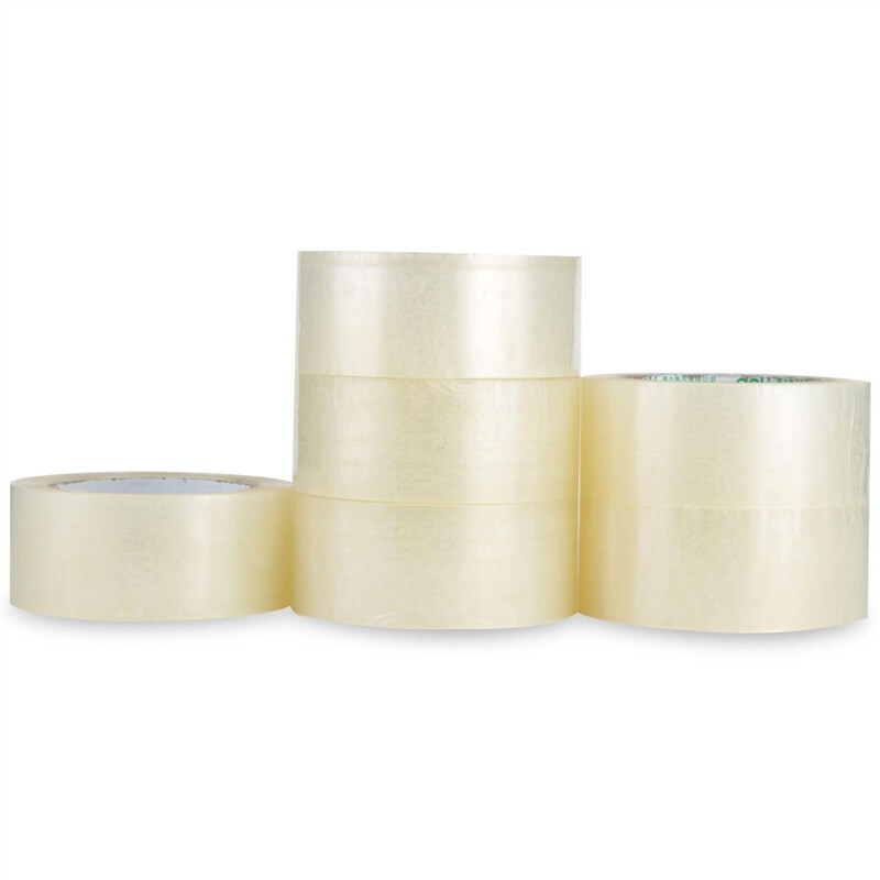 (730)得力30207封箱胶带48mm*150y*50um(6卷/筒)(普透)