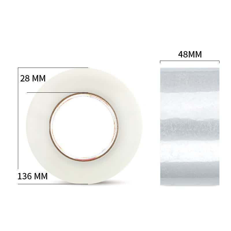 (735)得力30249超市封箱胶带48mm*200y*50um(卷)(普透)